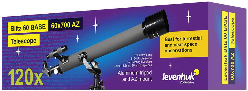 Телескоп Levenhuk Blitz 60 BASE 77099 фото