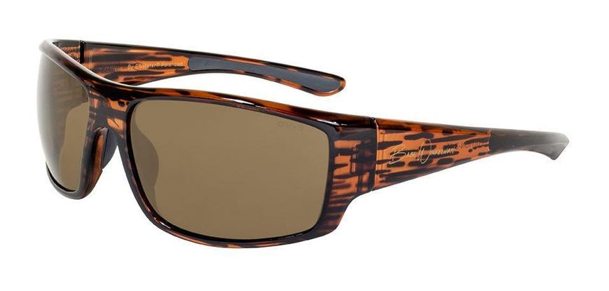 Поляризационные очки защитные 2в1 BluWater BABE WINKELMAN Polarized (brown) коричневые 4ВИН3-Ч50П фото