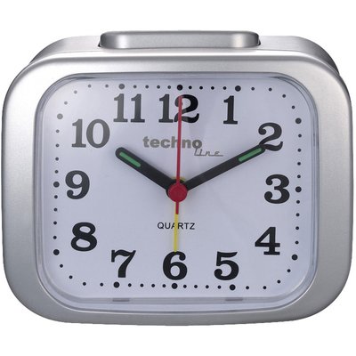 Годинник із будильником Technoline Modell XL Silver (Modell XL silber) DAS301820 фото