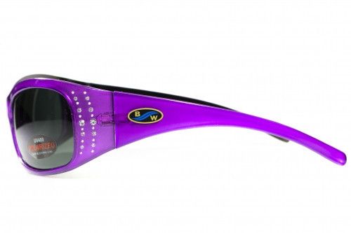 Поляризационные очки BluWater BISCAYENE Purple Polarized (gray) серые 4БИСК-П20П фото