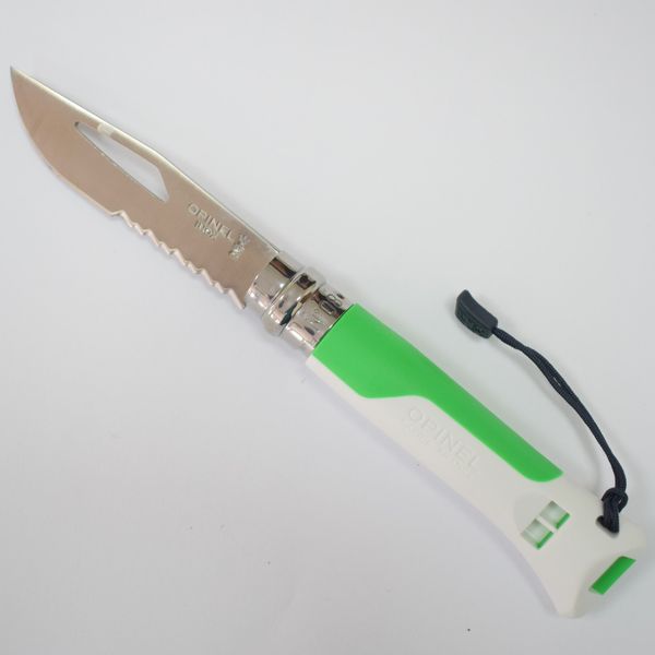 Нож Opinel №8 Outdoor, белый/зеленый 204.66.42 фото