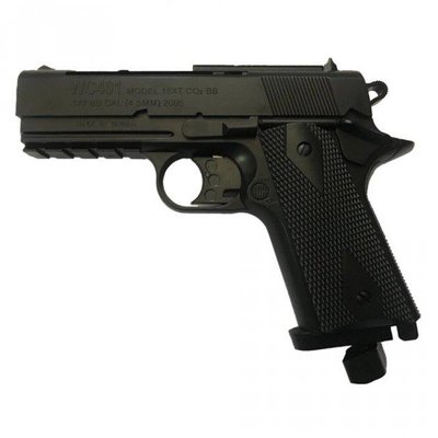Пневматичний пістолет WinGun 401 Colt Defender пластик газобалонний CO2 130 м/с Вінган Кольт Дефендер 401 Colt Defender фото