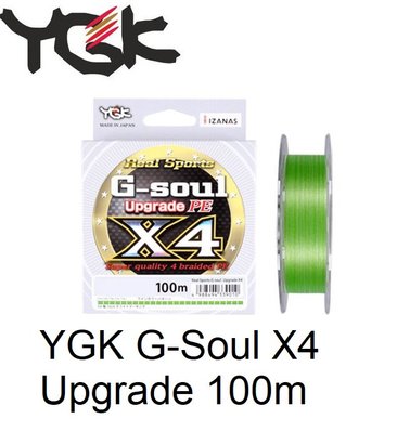 Шнур YGK G-Soul X4 Upgrade 100m #0.25/5lb ц:салатовый 5545.01.80 фото