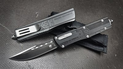 Нож автоматический Cobratec OTF Large Sidewinder Black 4008742 фото