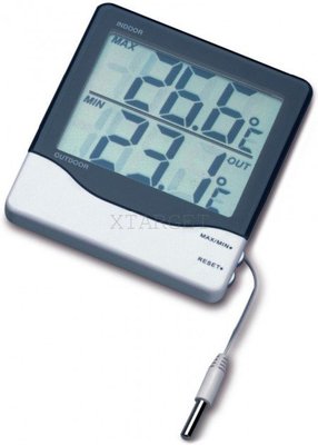 Термометр цифровий TFA зовнішній провідний датчик 110х95х20 мм 301011 фото