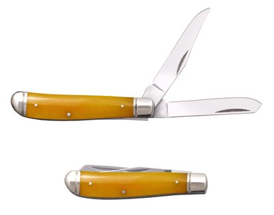 Нож Cold Steel Mini Trapper Yellow Bone 1260.16.04 фото