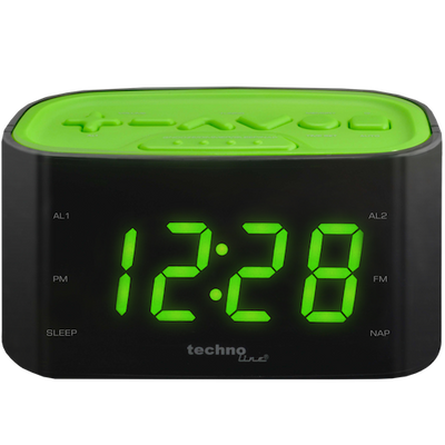 Електронний годинник з радіо Technoline WT465 Black/Green (WT465 grun) DAS301825 фото