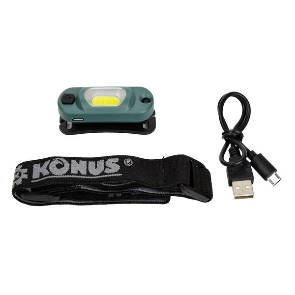 Налобний ліхтар KONUS KONUSFLASH-6 акумуляторний, USB зарядка 3927 фото