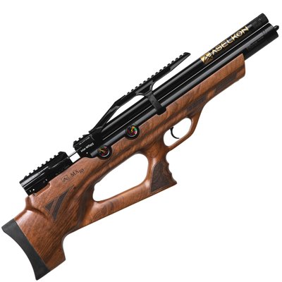 Гвинтівка пневматична пневматична PCP ASELKON MX10-S WOOD кал. 4.5 Редукторна 1003772 фото