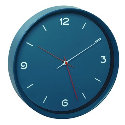 Аналоговий настінний годинник TFA Sweep синьо-блакитний d=309x50 мм 60305606 фото