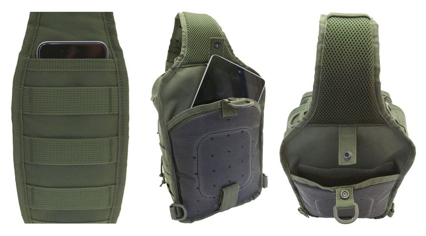 Тактична сумка-рюкзак Brandit-Wea US Cooper sling medium (8036-1-OS) olive 8036-1-OS фото