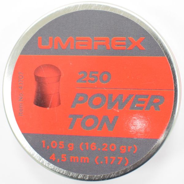 Кулі Umarex Power Ton 4.5 мм, 1.05 грам / 250 штук упаковка 1003584 фото