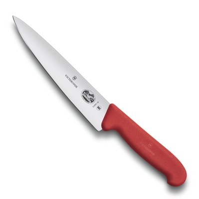 Разделочный нож Victorinox Fibrox 19 см, красный 4007277 фото