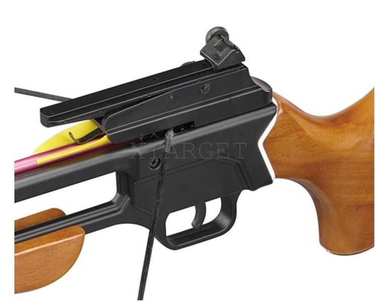 Арбалет Man Kung MK-150A1, Рекурсивный, винтовочного типа, деревянный приклад цвет коричневый 100.00.45 фото