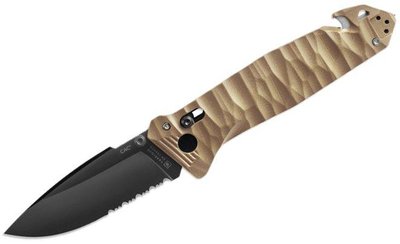 Нож складной Tb Outdoor CAC S200 Nitrox PA6 COYOTE TAN (стропорез, стеклобой) 4008704 фото