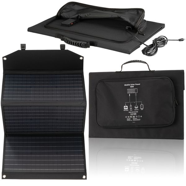 Портативное зарядное устройство Bresser Mobile Solar Charger 90 Watt USB DC (3810060) 930151 фото