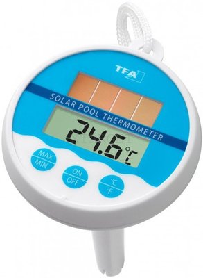 Термометр для басейну цифровий TFA Solar 80х80х135мм 301041 фото