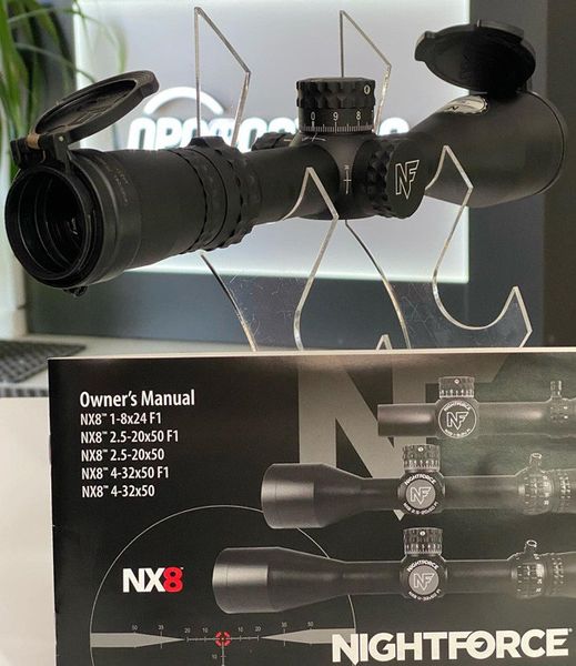 Приціл Nightforce NX8 4-32x50 мм, F1, Mil-XT, 0.1Mil, ZeroS, (Illuminated) 2375.01.91 фото