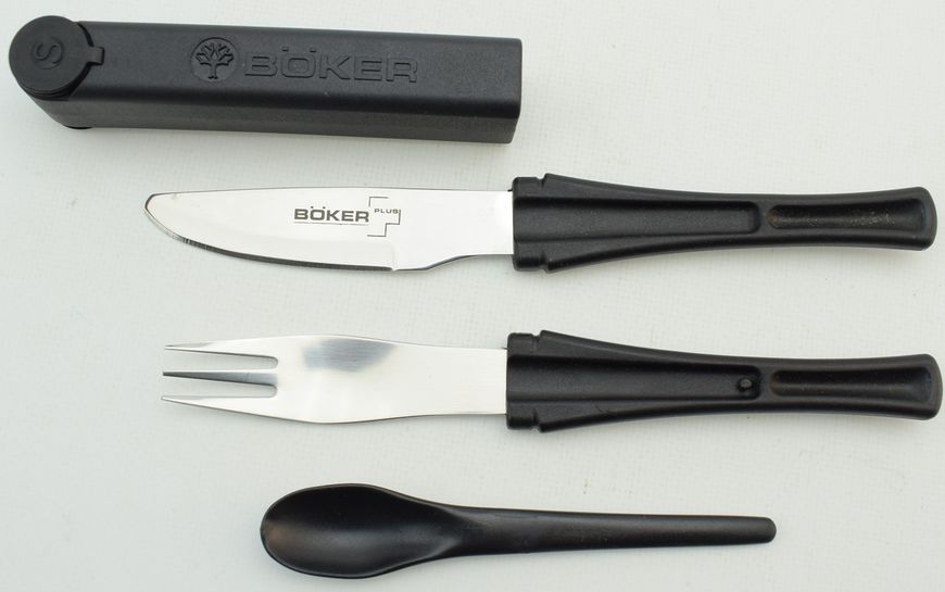 Набор Boker Snac Pac (нож,вилка,ложка) 2373.07.28 фото