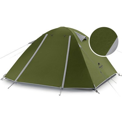 Палатка Naturehike P-Series II (2-х местная) 210T 65D polyester Graphic NH18Z022-P dark green 6975641887782 фото