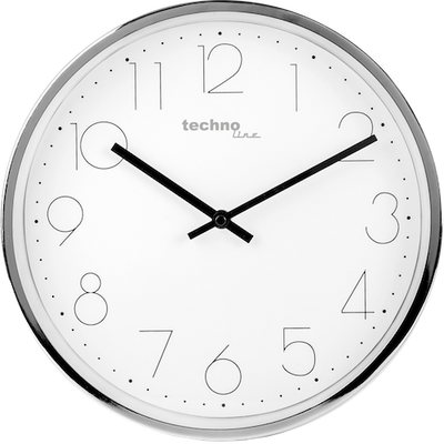 Часы настенные серебристые Technoline WT7210 White/Silver (WT7210) DAS301798 фото
