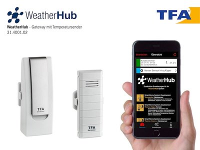 Температурна станція для смартфонів WeatherHub SmartHome System Set1 TFA 31400102 31400102 фото