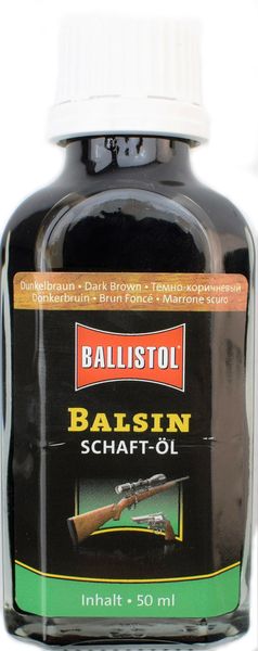 Масло Clever Ballistol Balsin Schaftol 50мл. для догляду за деревом, темно-коричневий 429.00.07 фото