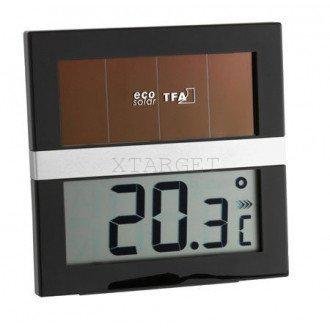 Термометр кімнатний цифровий TFA ECO Solar 90х90х20 мм 301037 фото