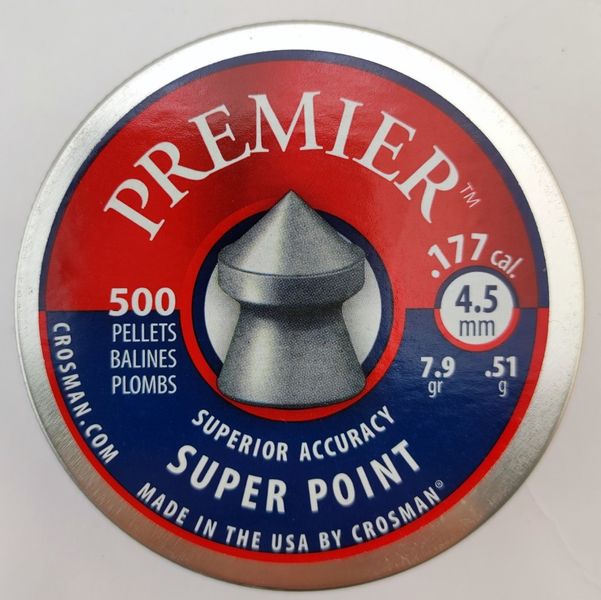 Кулі Crosman Super Point 4.5 мм, 500 шт., 0.51 гр 1002374 фото