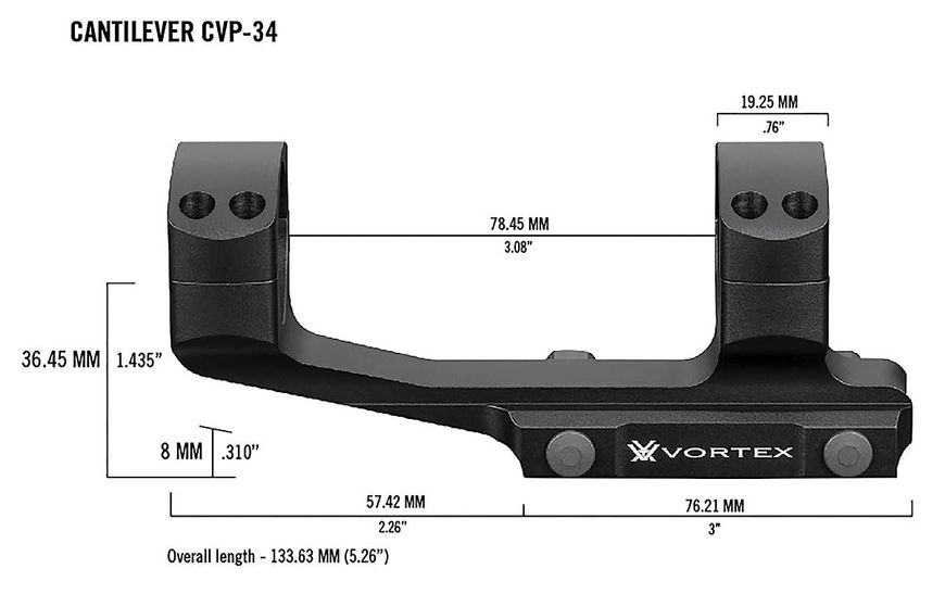 Крепление Vortex Pro 34mm Cantilever mount (CVP-34) 930350 фото