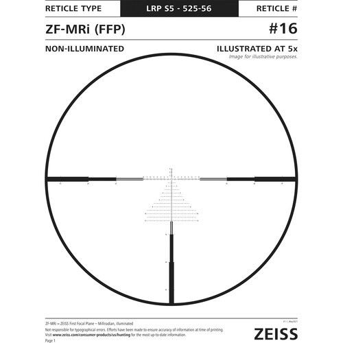 Приціл оптичний Carl Zeiss LRP S5 5-25x56 сітка ZF-MRi FFP 712.03.90 фото