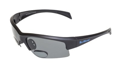Поляризаційні захисні окуляри BluWater Bifocal-2 (+2.0) Polarized (gray) (чорна біфокальна лінза з діоптріями) 4БИФ2-20П20 фото