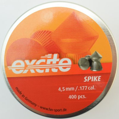 Кулі пневматичні Excite Spike, 400 шт/уп, 0.56 м, 4.5 мм 1453.02.95 фото