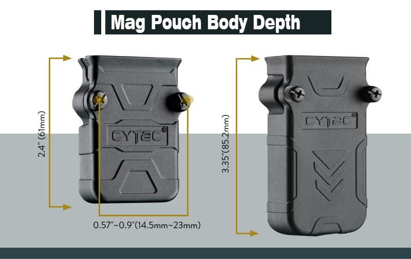 Полімерний підсумок для пістолетного магазину Cytac CY-MP-UUBT універсальний 6008881 фото
