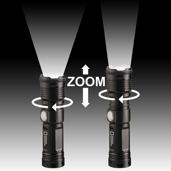 Фонарик National Geographic Iluminos Led Zoom Flashlight 1000 lm (9082400) 930143 фото