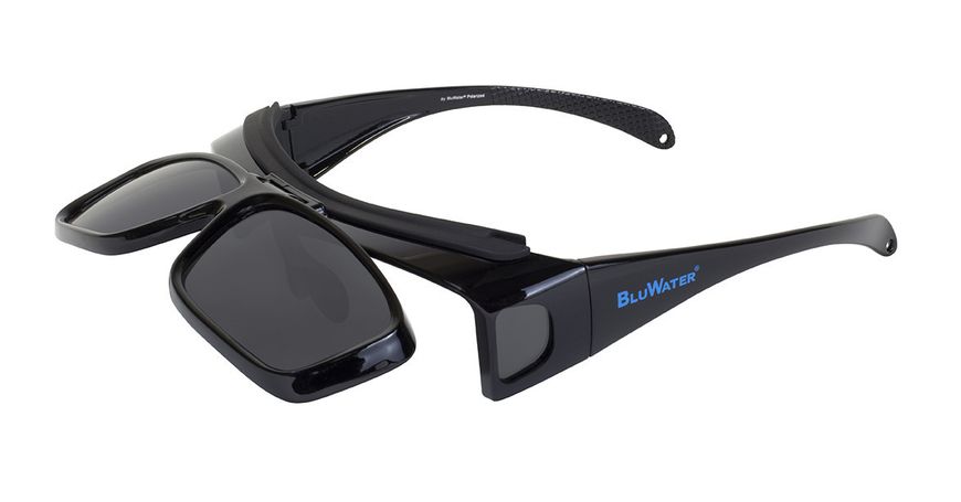 Поляризационные очки BluWater FLIP-IT Polarized (gray) серые 4ФЛИП-20П фото