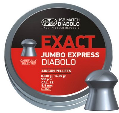 Кульки JSB Diabolo Exact Jumbo Express 5.52 мм, 0.93 р (250шт) 1453.05.24 фото
