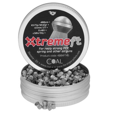 Кулі пневматичні Coal Xtreme FIELD TARGET 4.5 мм, вага - 0.675 г. 400 шт/уп 3984.00.18 фото