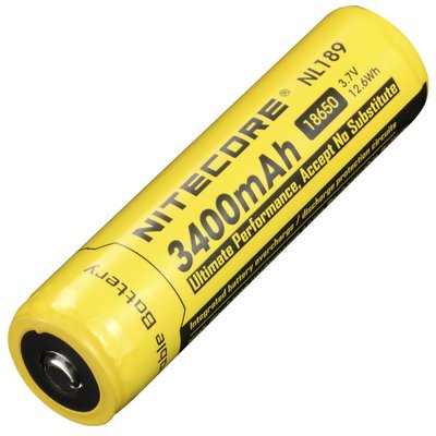 Аккумулятор литиевый Li-Ion 18650 Nitecore NL1834 3.7V (3400mAh), защищенный 6-1079 фото