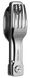 Набір столових приборів Roxon C1 3 in1 (ложка, виделка, ніж), сірий C1 фото 3