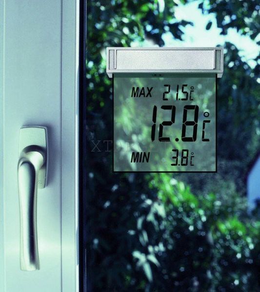 Термометр віконний цифровий TFA Vision на липучці 105х97х23 мм 301025 фото