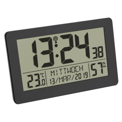 Часы настенные цифровые TFA термогигрометр 206x30x130 мм 60255701 фото