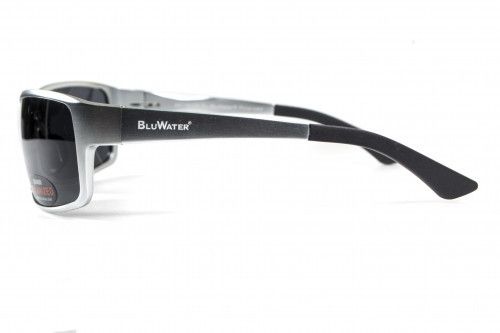 Поляризационные очки BluWater Alumination-1 Silv Polarized (gray) серые 4АЛЮМ1-С20П фото