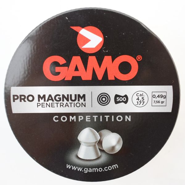 Пули GAMO Pro Magnum 500 шт. кал. 4.5, 0.49 гр. 1002052 фото