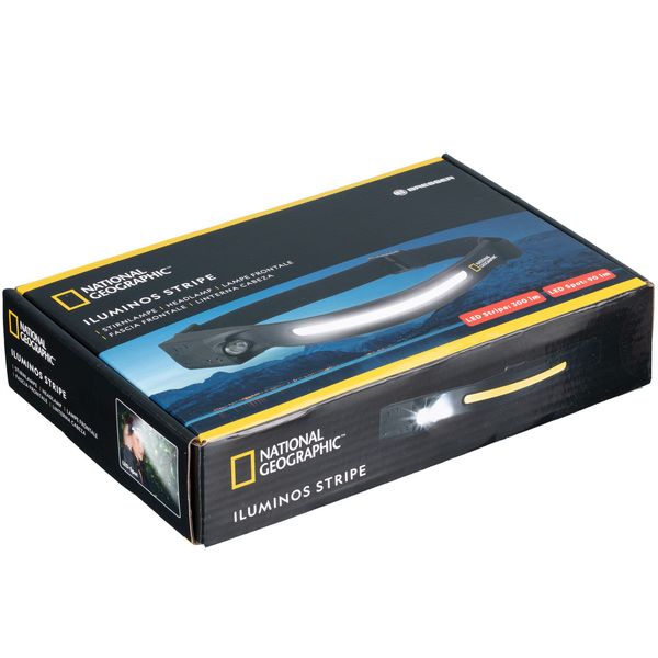 Налобный фонарик National Geographic Iluminos Stripe 300 lm + 90 Lm USB Rechargeable (9082600) 930158 фото