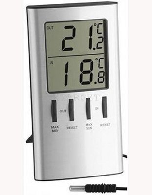 Термометр цифровий TFA зовнішній провідний датчик 120х64х22 мм 301027 фото