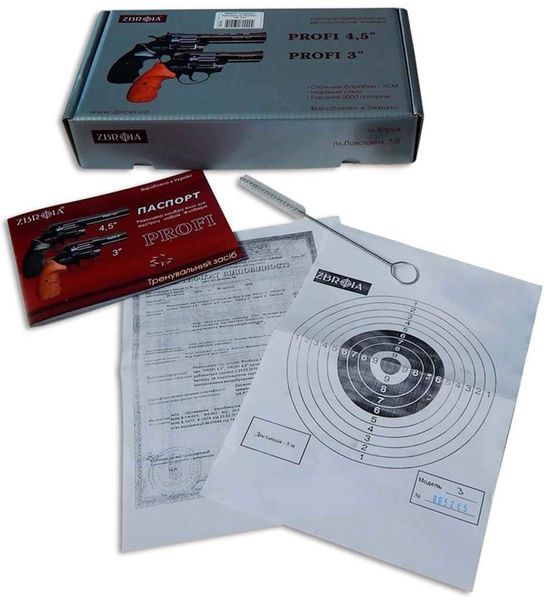 Револьвер Флобера ZBROIA PROFI-3 кал. 4мм (Cатин/Pocket) Z20.7.1.001 фото