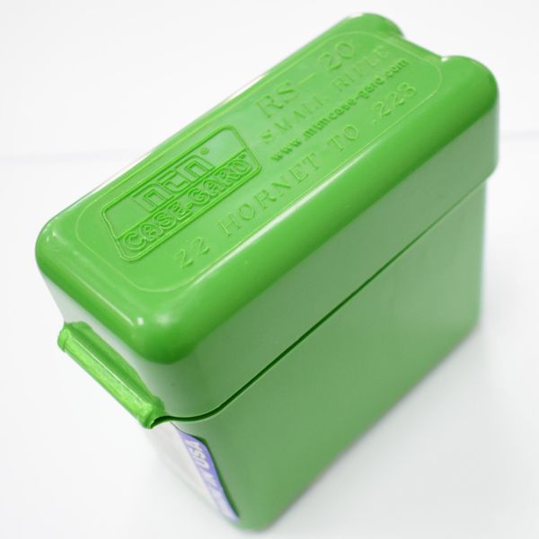 Коробка MTM на 20 патронів кал. 222 Rem - 222 Mag. Колір - зелений 1773.06.25 фото