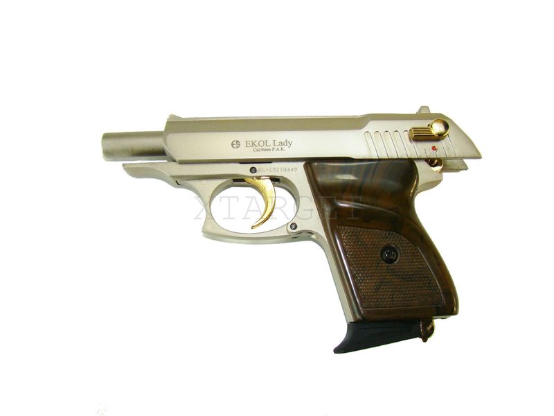 Сигнальний пістолет EKOL Lady 9 мм сатин з позолотою Z21.2.009 фото