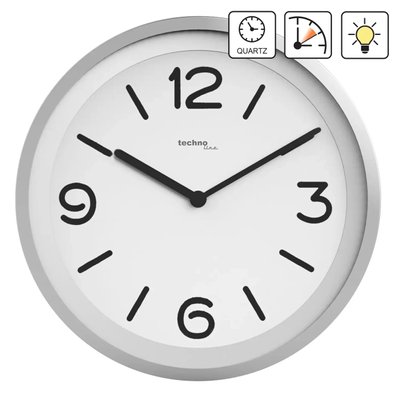 Стильний настінний годинник Technoline WT7400 Silver DAS301570 фото